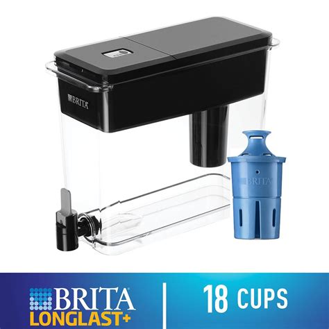 Brita Ultramax Water Filter Dispenser With Brita Longlast Filter Black Cup Walmart