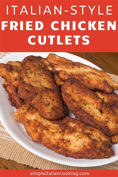 How to make italian style breaded chicken cutlets. Try Easy Italian Fried Chicken Cutlets Recipe Italian ...