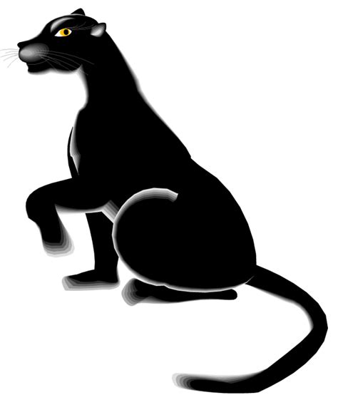 Black Panther Cartoon Clip Art Vintage Panther Cliparts Png Download
