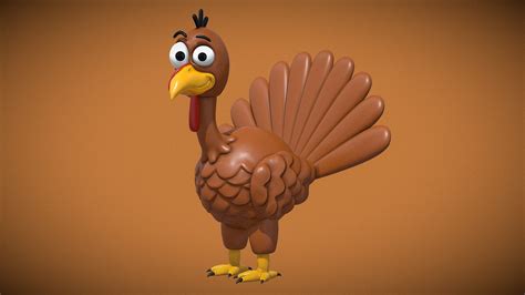 thanksgiving turkey 🦃 buy royalty free 3d model by ryan king art ryankingart [6a2665c
