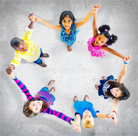 Children Kids Cheerful Unity Diversity Concept Stock Photo Image