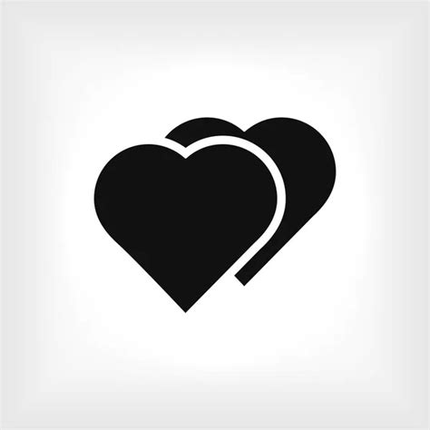 Two Hearts Icon Stock Vector Image By ©simva 141440364