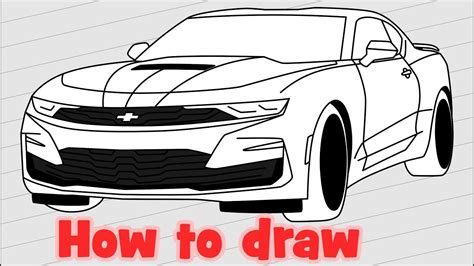 How To Draw A 2022 Camaro