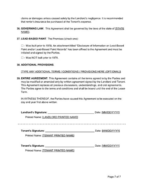 Simple Lease Agreement 7