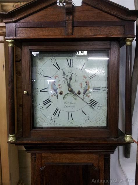 Antiques Atlas Watkin Owen Oak 8 Day Grandfather Clock