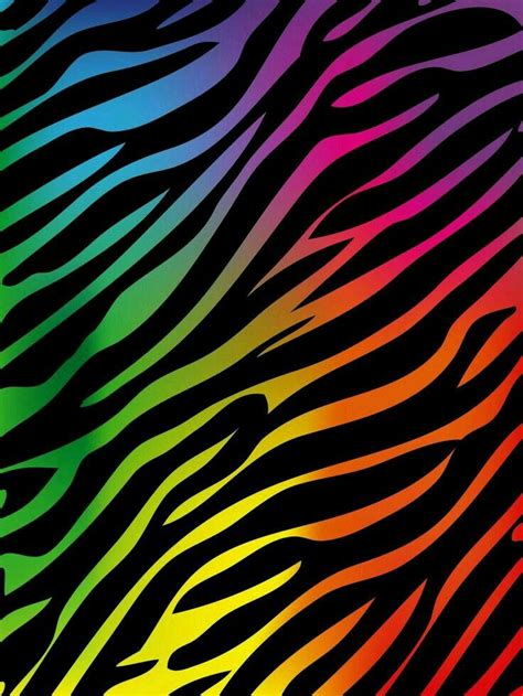 Pin By Jodi Bieler On Wallpaper Zebra Print Background Rainbow Zebra
