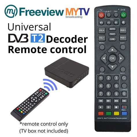 Whats the difference between freeview and freesat? Universal My freeview MYTV decoder Remote control DVB DVB ...
