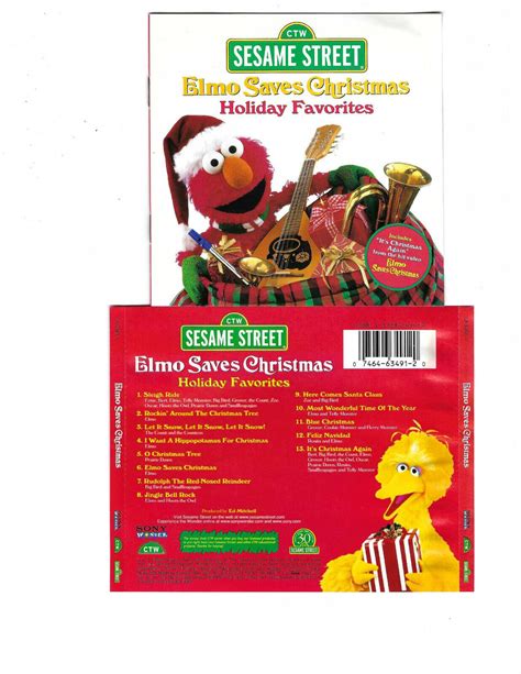 Elmo Saves Christmas Holiday Faves Var Cd Ernie Bert Count Bigbird