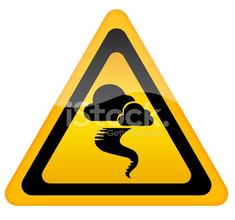 A tornado warning (s.a.m.e code: Tornado Warning Sign Isolated on White Background Stock ...
