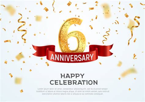 6th Anniversary Illustrations Royalty Free Vector Graphics And Clip Art