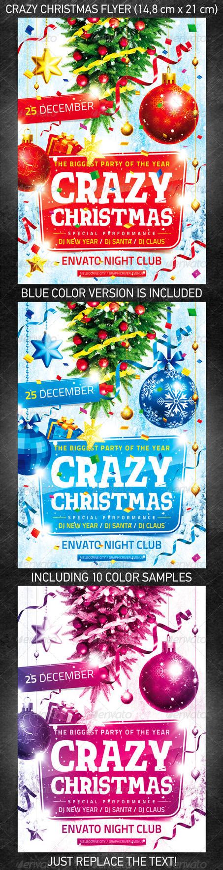 Crazy Christmas Flyer Psd Template By 4ustudio On Deviantart