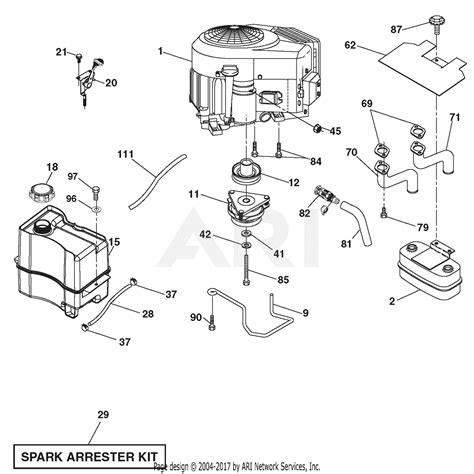 Lawn Mower Engine Parts Diagram