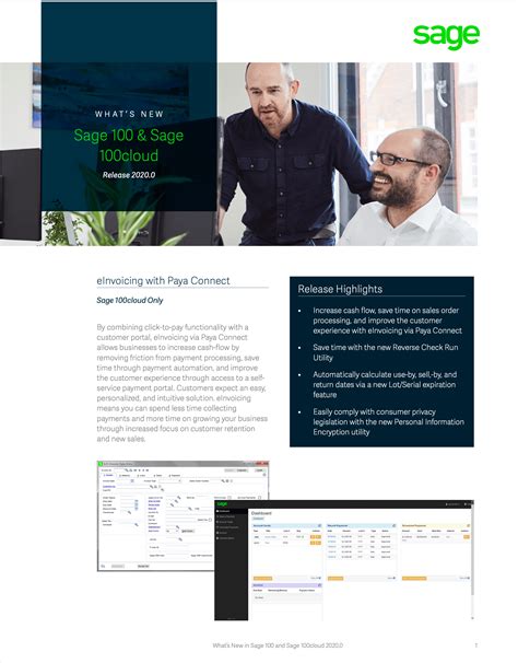Sage 100cloud 2020 Released Schulz Consulting