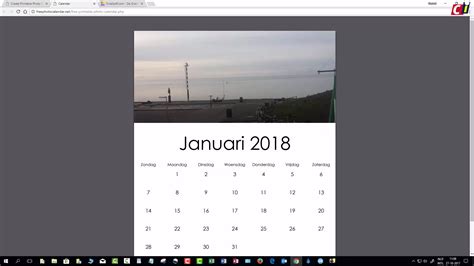 kalender maken met  photo calendar computer idee