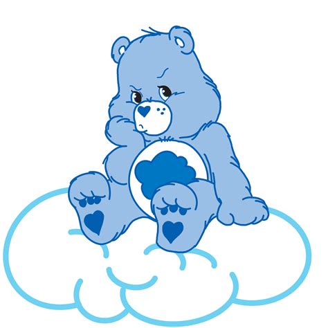 Grumpy Bear pouting on cloud by tailspalette | Care bear tattoos, Bear