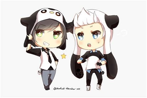 Chibi Anime Panda Boy Hd Png Download Kindpng