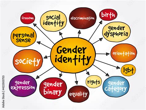 Gender Identity Mind Map Concept For Presentations And Reports Stock Vector Adobe Stock