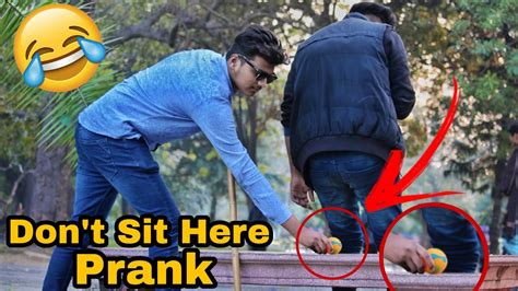 Don T Sit Here Prank😜 Epic Public Reactions D J Danyal Youtube