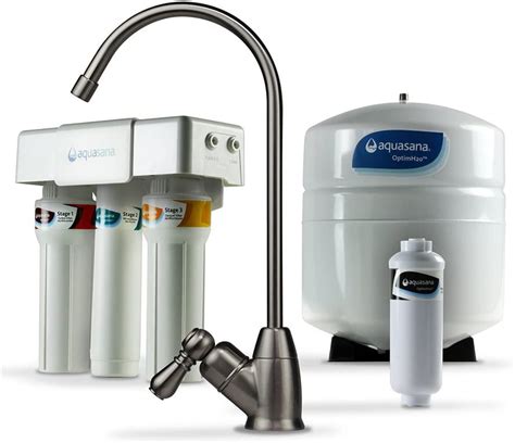 aquasana reverse osmosis under sink water filter system filters 95 of fluoride kitchen
