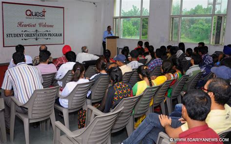 Quest Group Of Institutions Organised Orientation Program
