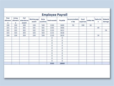 9 Excel Payroll Calculator Template Excel Templates Riset