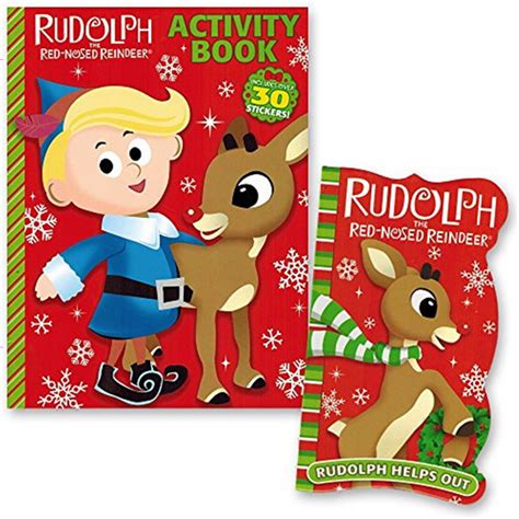 Rudolph The Red Nosed Reindeer Christmas Book Set Kids Toddlers 2