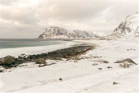 Utakleiv Beach Lofoten Islands Norway Stock Photo Image Of Nordic