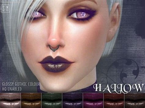 Gothic Lipstick For The Sims 4 Eyeliner Eyeshadow Lip Colour Color