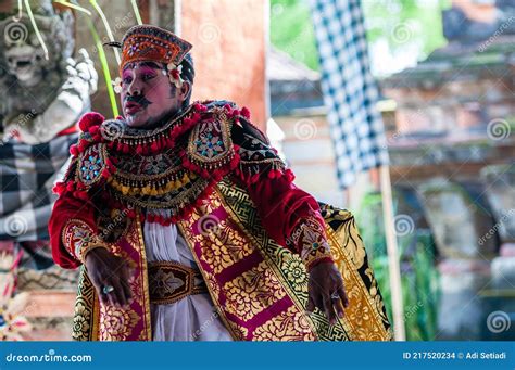 The King S Advisory Figure In The Balinese Barong Dance In Ubud Bali