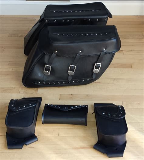 Motorcycle engine crash bar in mustache form as optimal protection for rider and motorbike in case of falls. Leather Saddlebags, Crash Bar Bags & Windshield Bag ...