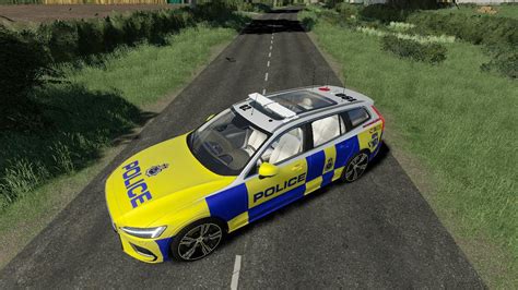 Volvo V60 Uk Police Edit V10 Fs19 Farming Simulator 22 мод Fs 19 МОДЫ
