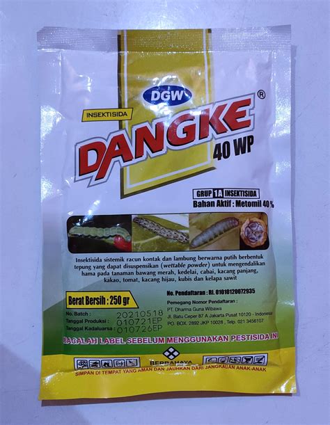 Insektisida Dangke 40 Wp Kemasan 250 Gram Metomil Dgw Free Packing