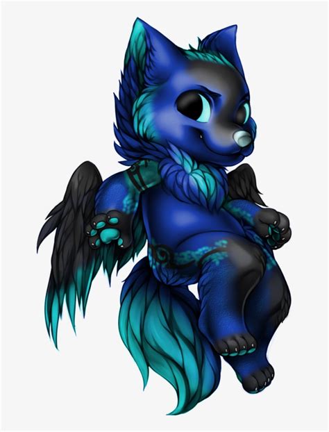 Cute Anime Wolf Pup With Wings Epektase