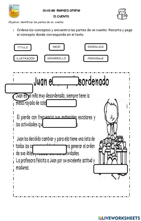 Partes Del Cuento Exercise For 2° BÁsico Live Worksheets