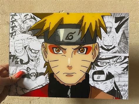 Glass Painting Anime Naruto Etsy France Anime Canvas Painting