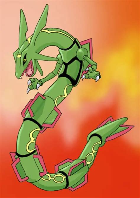 How To Draw The Pokemon Rayquaza Faultconcern