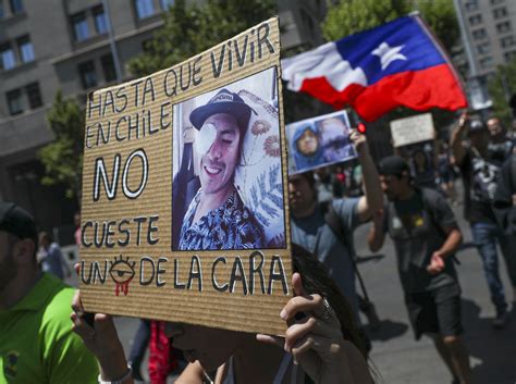 Chileans who lost eyes in protests demonstrate in capital