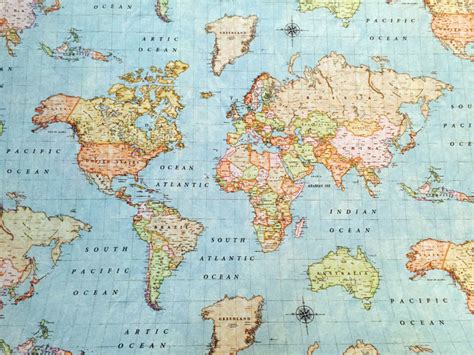 World Map Print World Maps