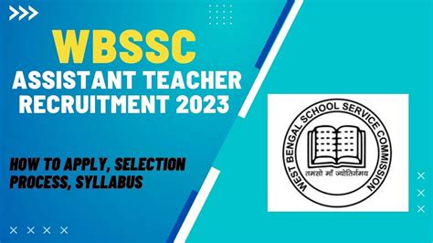 WBSSC Assistant Teacher Recruitment 2023 Notification Selection