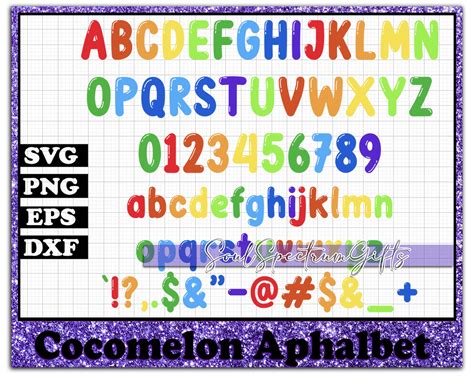 Cocomelon Alphabet Svg Cocomelon Svg Cocomelon Font Etsy