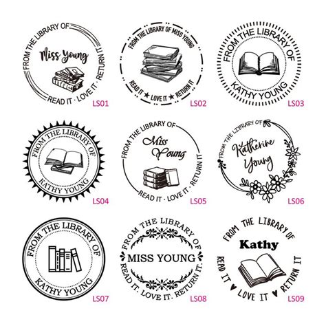 157 Personalized Stamp Teacher Stamp Library Stamp Classroom Stamp