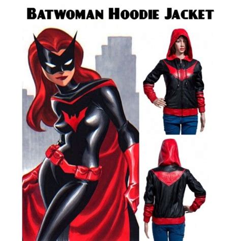 Batwoman Ruby Rose Jacket Red And Black Leather