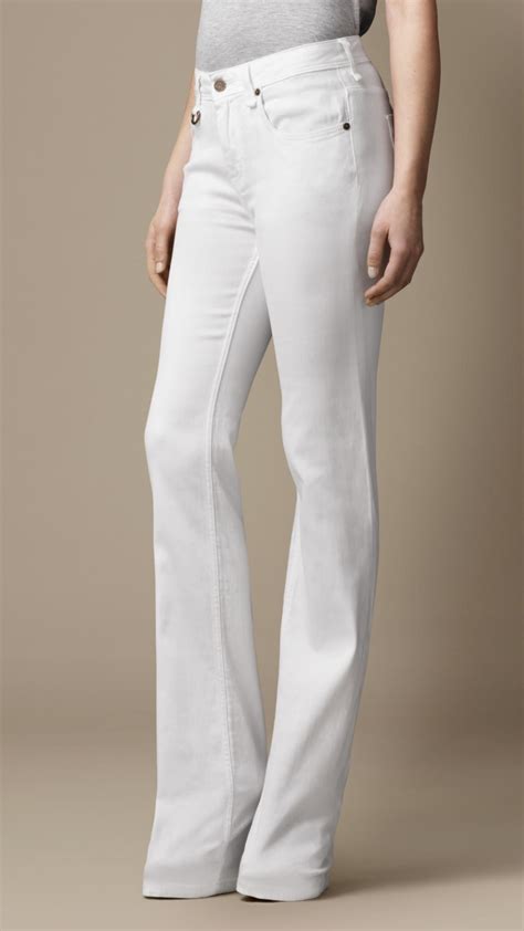 White Bootleg Jeans Bbg Clothing