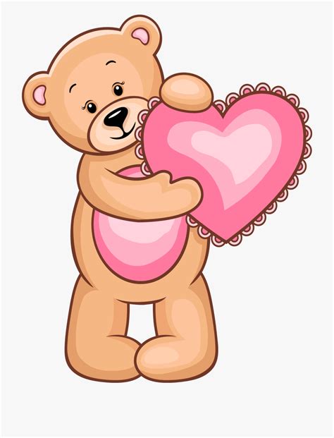6,000+ vectors, stock photos & psd files. Heart Teddy Bear For Valentines Day Clipart - Teddy Bear ...