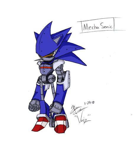 Mecha Sonic By Punkxblaze On Deviantart