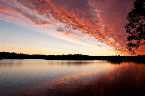 Sunlight Sunset Lake Water Nature Reflection Sky Sunrise