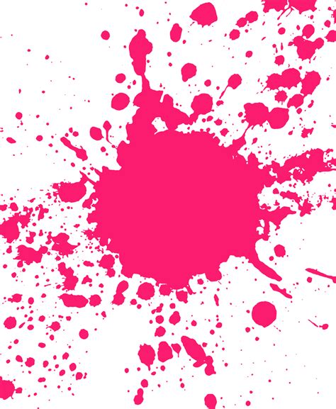 Pink Paint Splatter Drawing Free Image Download