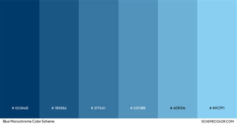 20 Best Blue Monochromatic Color Palettes Blog