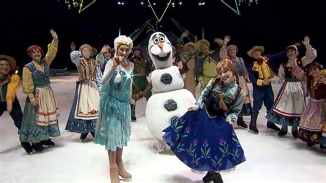 The Cast Of Disney On Ices Frozen Performs Live On Gma Video Abc