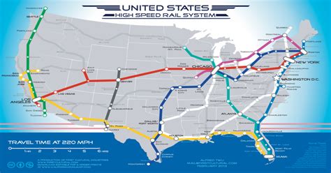 Us High Speed Rail Map World Map